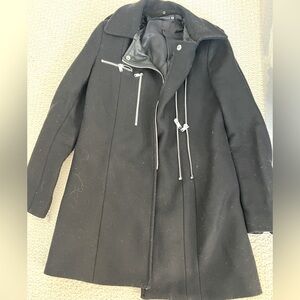 Zara black coat XS